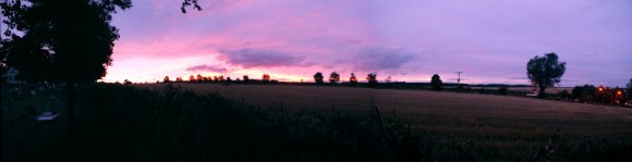 Shirebrook at sunset